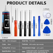 Carica l'immagine nel visualizzatore di Gallery, Colla per Cellulari, Colla per Display Smartphone Nero, 110ML