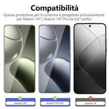 Carica l'immagine nel visualizzatore di Gallery, NEW'C Pellicola Vetro per Xiaomi 14T/14T Pro, in Vetro Temperato