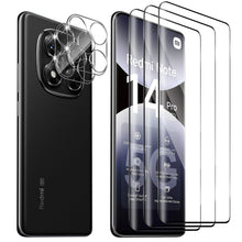 Carica l'immagine nel visualizzatore di Gallery, Holilo Vetro Temperato Pellicola per Xiaomi Redmi Note 14 Pro 5G, 3 Pezzi Pellicola Protettiva + 2 Pezzi Pellicola Fotoc