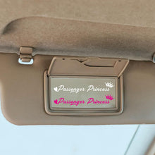 Carica l'immagine nel visualizzatore di Gallery, 4R Quattroerre.it Adesivi Passenger Princess &amp; Driver Queen, Set 4 Stickers Decorativi, Ideale per Specchietti Retroviso
