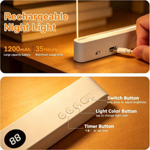 Carica l'immagine nel visualizzatore di Gallery, Funmo Lampada da Lettura a LED Piatta, Portatile con Timer e 3 Colori, Luce per Libri a Pannello per Lettura Notturna, R