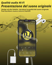 Carica l'immagine nel visualizzatore di Gallery, Adattatore 3,5 Jack Cuffiette 2 in 1 Cavo Aux Cuffie Accessori Lightning Caricatore per Apple Iphone 14 13 12 11 Pro Max
