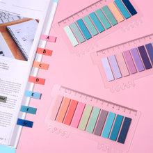 Carica l'immagine nel visualizzatore di Gallery, 1200 Pezzi Segnapagina, Segnalibri, Brencco Segnapagina Plastificati, Colorati, Segna Pagina Adesivi, Sticky Notes, Linguette per Leggere/Contrassegnare/Studio