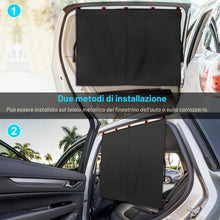 Carica l'immagine nel visualizzatore di Gallery, DIZA100 Tendine Parasole Auto Bambini, 2 Pezzi, Tenda Magnetica per Auto a Doppio Strato, Parabrezza Finestrino Laterale