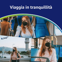 Carica l'immagine nel visualizzatore di Gallery, Polonord Adeste 50 Mascherine FFP2 nere NR D | Buste singole sigillate