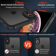Carica l'immagine nel visualizzatore di Gallery, iVoler Cover Opaca per iPhone XS e iPhone X 5.8 Pollici, [Protezione Della Fotocamera] [Antiurto di Grado Militare] Cust