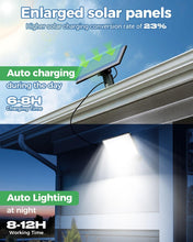 Carica l'immagine nel visualizzatore di Gallery, LOTMOS 1 Pezzo Faretti Solari a Led da Esterno, 342 LED Luce Solare Led Esterno con Sensore di Movimento IP65 Impermeabi