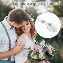 Carica l'immagine nel visualizzatore di Gallery, Lampadario a sospensione con prisma in vetro, set da 10 pezzi di lampadari a prisma in cristallo di vetro trasparente, a