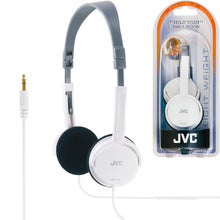 Carica l'immagine nel visualizzatore di Gallery, JVC HA-L50 Cuffie On-Ear Leggere e Pieghevoli con Jack 3,5 mm, Bianco
