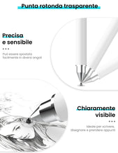 Carica l'immagine nel visualizzatore di Gallery, MEKO Penna Touchscreen Magnetico 3 in 1 Penna per Tablet con Punte in Fibra, Gomma e Disco, compatibile con tablet/telef