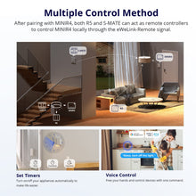 Carica l'immagine nel visualizzatore di Gallery, SONOFF MINI R4 2PCS WiFi Smart Switch 2-Way, Interruttore intelligente DIY, modalità relè staccabile, WiFi 2.4G, control