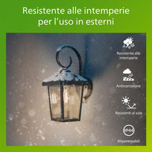 Carica l'immagine nel visualizzatore di Gallery, PHILIPS Buzzard Applique LED da esterno, Alluminio, Nero