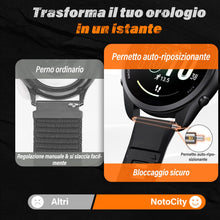 Carica l'immagine nel visualizzatore di Gallery, NotoCity Cinturino per Garmin Forerunner 55/245/165, 20mm Cinturino per Vivoactive 5/3/6, Venu SQ/2 Plus, Sportivo in Si