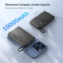 Carica l'immagine nel visualizzatore di Gallery, Magnetic Power Bank –10000 mAh Magnetico Powerbank for iPhone