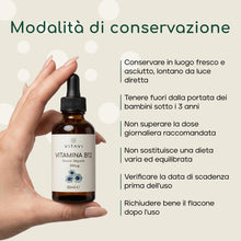 Carica l'immagine nel visualizzatore di Gallery, Vitamina B12 Gocce 500 mcg - 50 ml, Vegana, Sublinguale