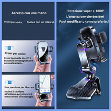 Carica l'immagine nel visualizzatore di Gallery, Supporto Cellulare Auto, Regolabile Porta Cellulare Auto per Cruscotto, 360° Rotazione Supporto Telefono Auto,Portacellu