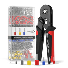 Carica l'immagine nel visualizzatore di Gallery, RedStar24 Pinza Crimpatrice con 1800 Puntalini - Pinza per Capicorda Autoregolante per 0,25-10mm² - Include Pinza Crimpa