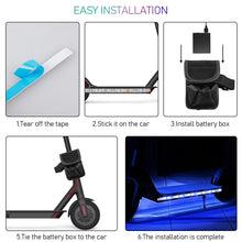 Carica l'immagine nel visualizzatore di Gallery, Striscia di luci per scooter elettrico, striscia di luci LED RGB per scooter elettrico con telecomando, striscia LED res