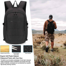 Carica l'immagine nel visualizzatore di Gallery, Tzowla Zaino Porta PC Universitari Uomo e Donna,Zaino da Viaggio Impermeabile Antifurto di Ricarica USB e Serratura per Notebook da 15/15,6 Pollici,Zaino da Giorno Sottile Lavoro Business-Nero