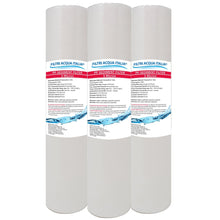 Carica l'immagine nel visualizzatore di Gallery, FILTRIACQUAITALIA Cartuccia Filtro A SEDIMENTI 10 Pollici Micron 5 per OSMOSI INVERSA DEPURATORE Acqua Set 3 Pezzi