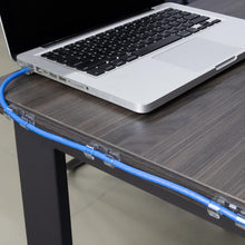 Carica l'immagine nel visualizzatore di Gallery, SOULWIT® 50 pezzi Autoadesivo Clip Cavo, Fermacavi Supporto Organizer la Gestione dei cavi per TV, PC, laptop, cavo Ethe