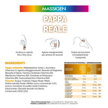 Carica l'immagine nel visualizzatore di Gallery, Massigen - Pappa Reale Tonico Naturale, Integratore Energetico, Azione Ricostituente e Antiossidante, con Miele e Pappa 
