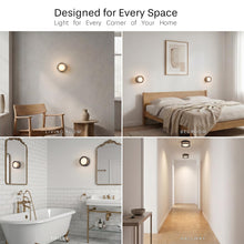 Carica l'immagine nel visualizzatore di Gallery, MARSI Applique LED da Esterno Rotonda IP65, Lampada da Parete e Soffitto Moderna, 9W, 3 Temperature di Colore 2800K/4000