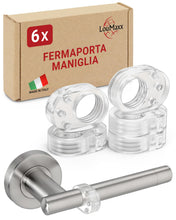 Carica l'immagine nel visualizzatore di Gallery, LouMaxx Fermaporta Maniglia - Set da 6 Paracolpi Maniglia Porta Trasparenti - Fermaporte per Maniglie, Gommini Proteggi 
