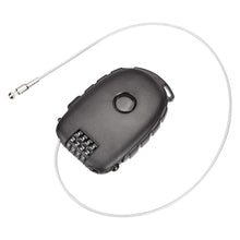 Carica l'immagine nel visualizzatore di Gallery, Amazon Basics Lucchetto a 4 cifre, AB-BL101, con cavo retrattile, Combinazione, confezione da 1, nero