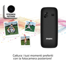 Carica l'immagine nel visualizzatore di Gallery, Energizer Mobile E13, telefono cellulare 2G, senza caricabatterie, doppia SIM, sbloccato, batteria 1000 mAh, tastiera AR