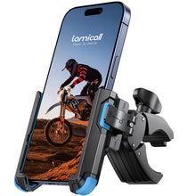 Carica l'immagine nel visualizzatore di Gallery, Lamicall Supporto Telefono Bicicletta - [1S Blocco] [Perfetto per Video]