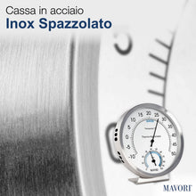 Carica l'immagine nel visualizzatore di Gallery, Termometro ambiente interno analogico con igrometro, 12,5 cm