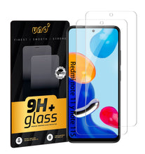 Carica l'immagine nel visualizzatore di Gallery, UNO' Pellicola Protettiva Vetro Temperato 2 Pezzi Compatibile con Xiaomi Redmi Note 11 (6.43"), Redmi Note 11S, Vetro Te