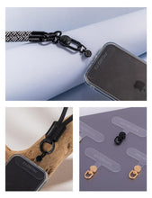 Carica l'immagine nel visualizzatore di Gallery, Toppa per Cordino Cellulare 2,Pad per Telefono,Trasparenti Pad,Toppa Universale per Cordino per Cellulare Senza Adesivo,