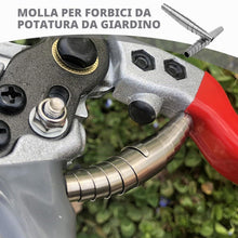 Carica l'immagine nel visualizzatore di Gallery, Set di 4 Molle di Ricambio per Forbici da Giardino, Molla di Ricambio in Acciaio Inox, Molle per Potatori 6 cm, Universa