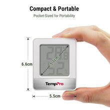 Carica l'immagine nel visualizzatore di Gallery, TempPro TP49 3 Pieces Small Digital Hygrometer Indoor Thermometer for Home