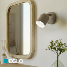 Carica l'immagine nel visualizzatore di Gallery, Eglo Tilston - Lampada da parete interna con faretto orientabile in acciaio