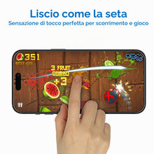 Carica l'immagine nel visualizzatore di Gallery, Mothca Vetro Temperato Opaco per iPhone 15 Pro Max, Pellicola Protettiva con Incisione Nanostrutturata, Anti-Impronte e 