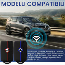 Carica l'immagine nel visualizzatore di Gallery, 2PCS Cover Chiave Clio, Compatibile con Clio, Megane, Koleos, Kangoo, Twingo, Talisman, Captur, Spazio, Dacia Duster - C