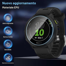 Carica l'immagine nel visualizzatore di Gallery, Vauki 4 Pezzi Vetro Temperato per Garmin Forerunner 55/45/45S/245, Durezza 9H Pellicola Protettiva, Antigraffio Senza Bo