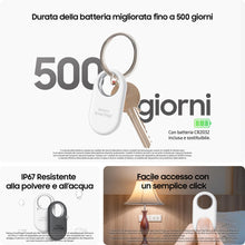 Carica l'immagine nel visualizzatore di Gallery, Samsung Galaxy SmartTag2 (1 Pezzo) Localizzatore Bluetooth con Modalità Smarrito, Design compatto, Batteria a lunga dura
