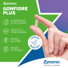 Carica l'immagine nel visualizzatore di Gallery, Zymerex GONFIORE PLUS 20 Compresse | Integratore alimentare | Probiotici e prebiotici | Gonfiore addominale | Equilibrio