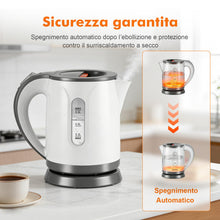Carica l'immagine nel visualizzatore di Gallery, GRIFEMA Bollitore elettrico piccolo 1100W da 0,8 litri