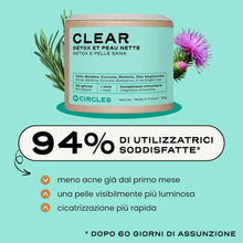 Carica l'immagine nel visualizzatore di Gallery, Circles CLEAR Integratore Pelle Donna Zinco Bardana Ortica 60 Capsule
