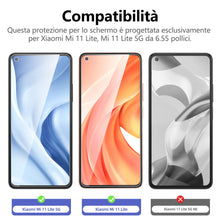 Carica l'immagine nel visualizzatore di Gallery, NEW'C Pellicola Vetro per Xiaomi Mi 11 Lite 4G/5G, Vetro Temperato