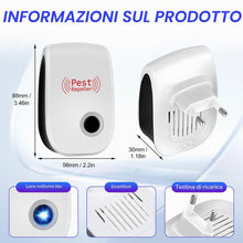 Carica l'immagine nel visualizzatore di Gallery, 4 Pack Repellente ad Ultrasuoni per Topi,Repellente Ultrasuoni per Uso Interno,Per Topi per Insetti, Anti, Zanzare, Form