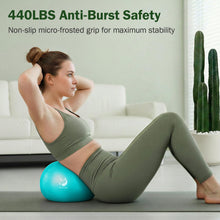 Carica l'immagine nel visualizzatore di Gallery, Slim Panda Palla Pilates Piccola,23-25cm Anti Scoppio Antiscivolo Palla Ginnastica con Cannuccia Gonfiabile,Soft PVC Pal