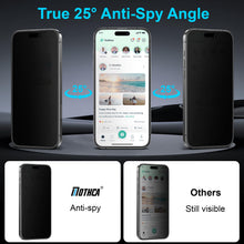 Carica l'immagine nel visualizzatore di Gallery, Mothca Vetro Temperato Privacy Opaco per iPhone 17 Pro Max, Full Coverage Incisione Nanostrutturata, Anti-Impronte e Ant