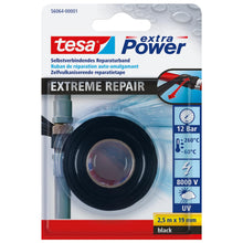 Carica l'immagine nel visualizzatore di Gallery, Tesa Nastro extra Power Extreme Repair - 2,5 m x 19 mm - Nero