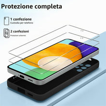 Carica l'immagine nel visualizzatore di Gallery, Vauki Cover Compatibile con Samsung Galaxy A52 5G/4G con 2 Pezzi Pellicola Vetro Temperato, Gomma Gel di Silicone Liquid